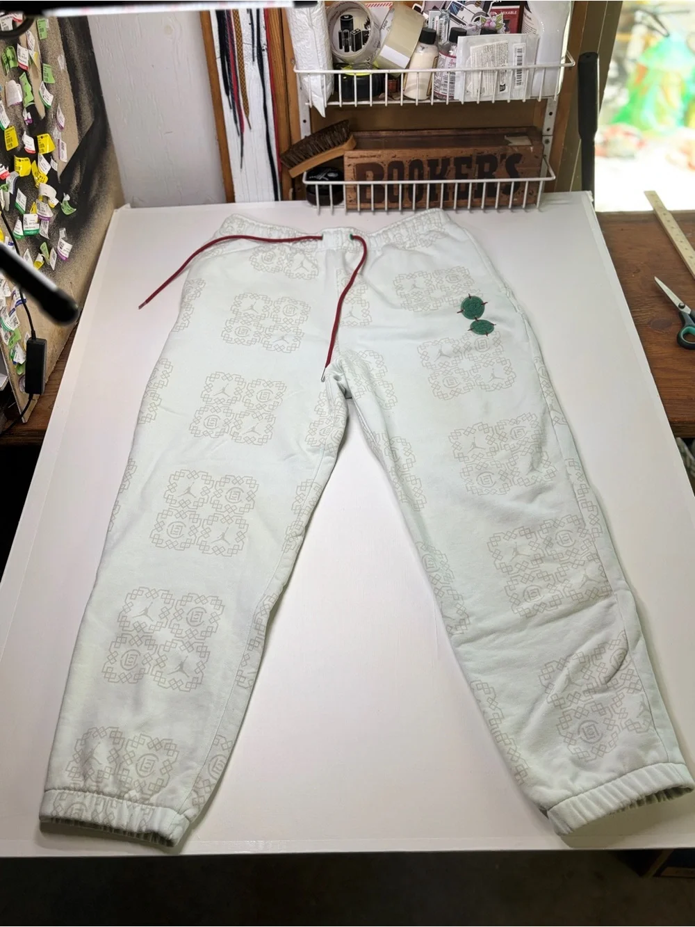 Air Jordan x CLOT Jade Fleece Sweatsuit Set Barely Green Men’s XL